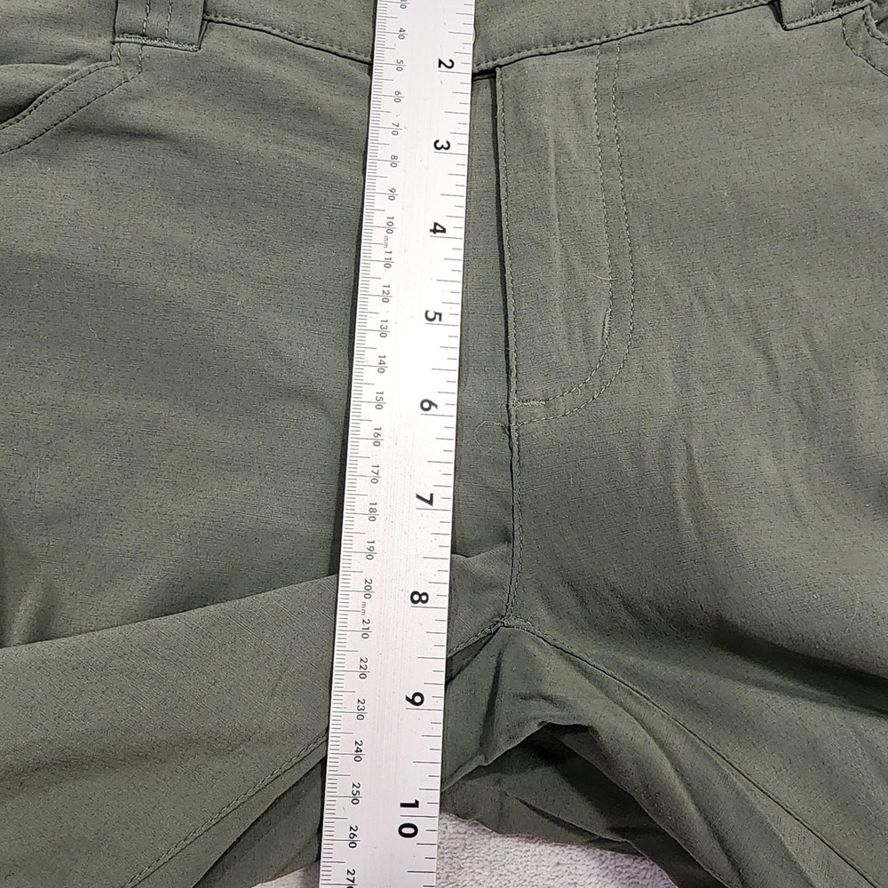 Columbia Pants Womens 6 SHORT Green Omni-Shield Convertible Cargo Hiking Stretch - Picture 10 of 13